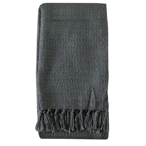 Bryn Knit Textured Throw - Grey